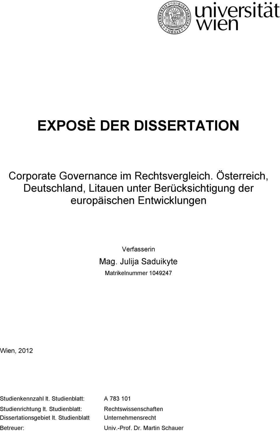 Expose Der Dissertation Pdf Free Download