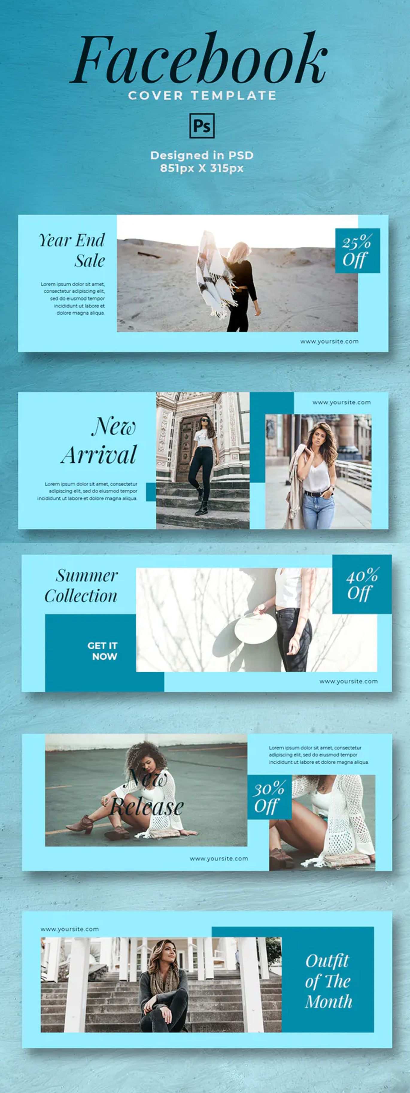 Trend Fashion Facebook Cover Template Psd In 2020 Facebook Cover Template Cover Template Facebook Cover