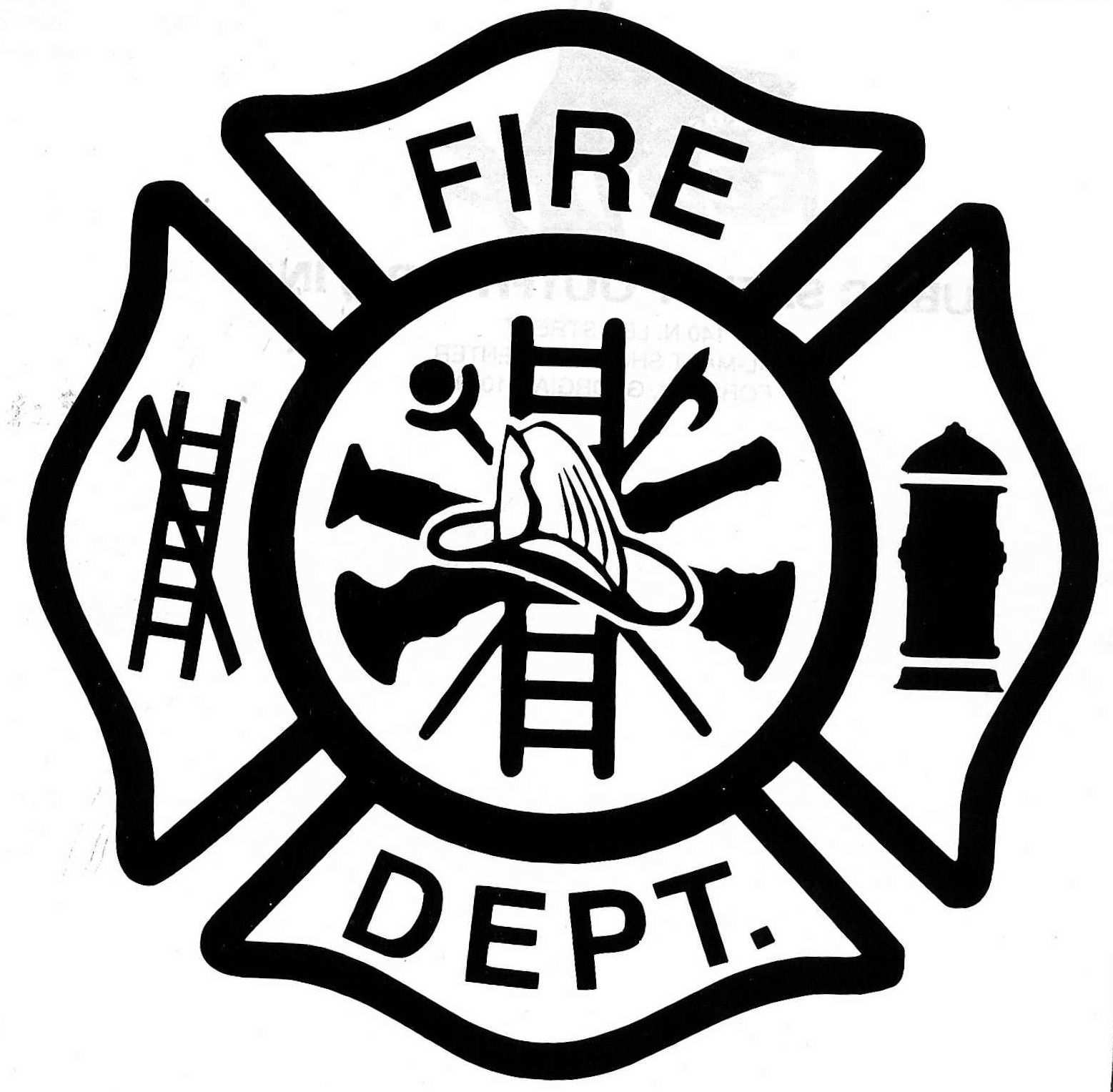Pin By Cindy Mcclennon On Fireman Party Cross Coloring Page Firefighter Firefighter Symbol