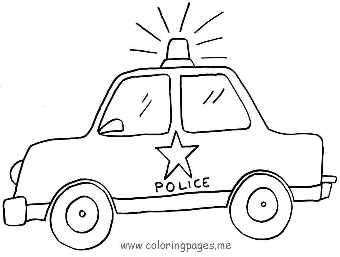 Police Car Coloring Pages Printable 02 Razvivashki Pinterest Uber Polizeiauto Malen Zeichnungen Von Autos Polizei Malvorlage Auto