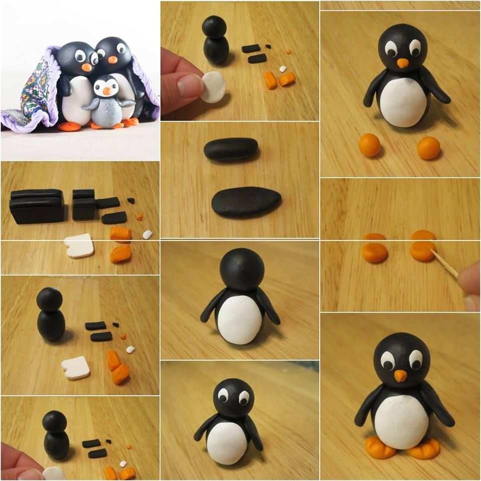 Pinguin Fondant Figuren Anleitung Kinderbasteleien Bastelarbeiten