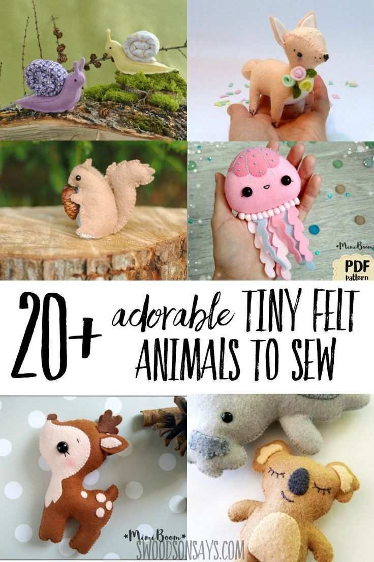 Super Cute Felt Animal Patterns To Sew These Are The Sweetest Hand Sewing Projects With All Sorts Of Cute Stuffed Anima In 2020 Filzmuster Filztiere Nahen Stofftiere