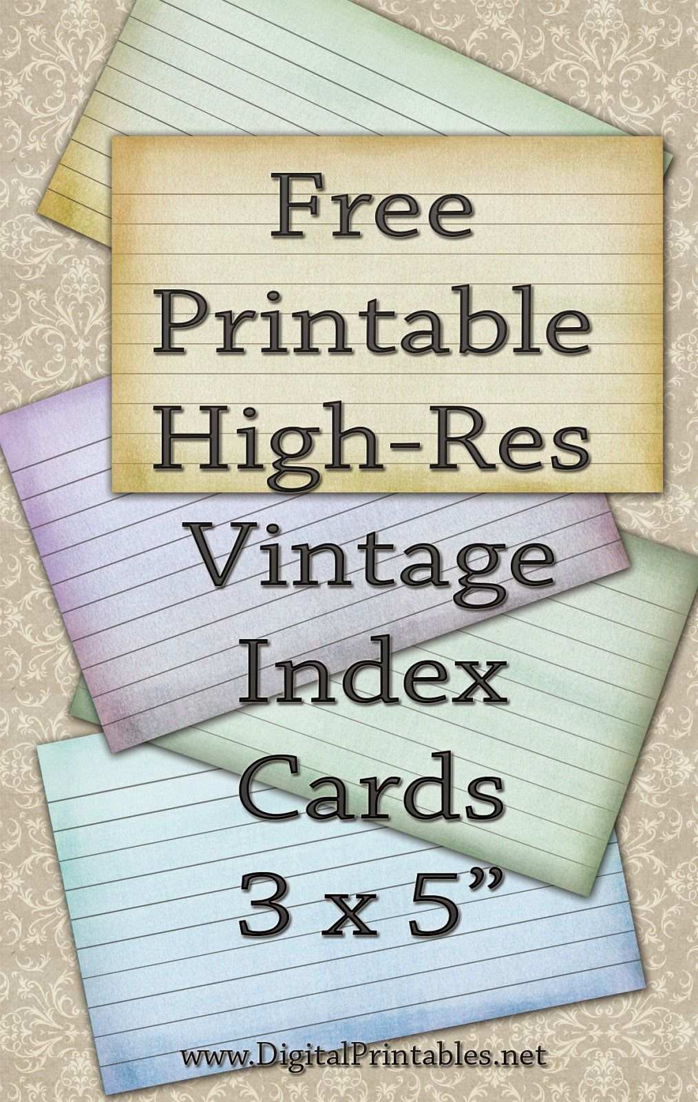 Free Printable Index Cards Vintage Look High Res Templates Printable Free Recipe Cards Template Flash Card Template