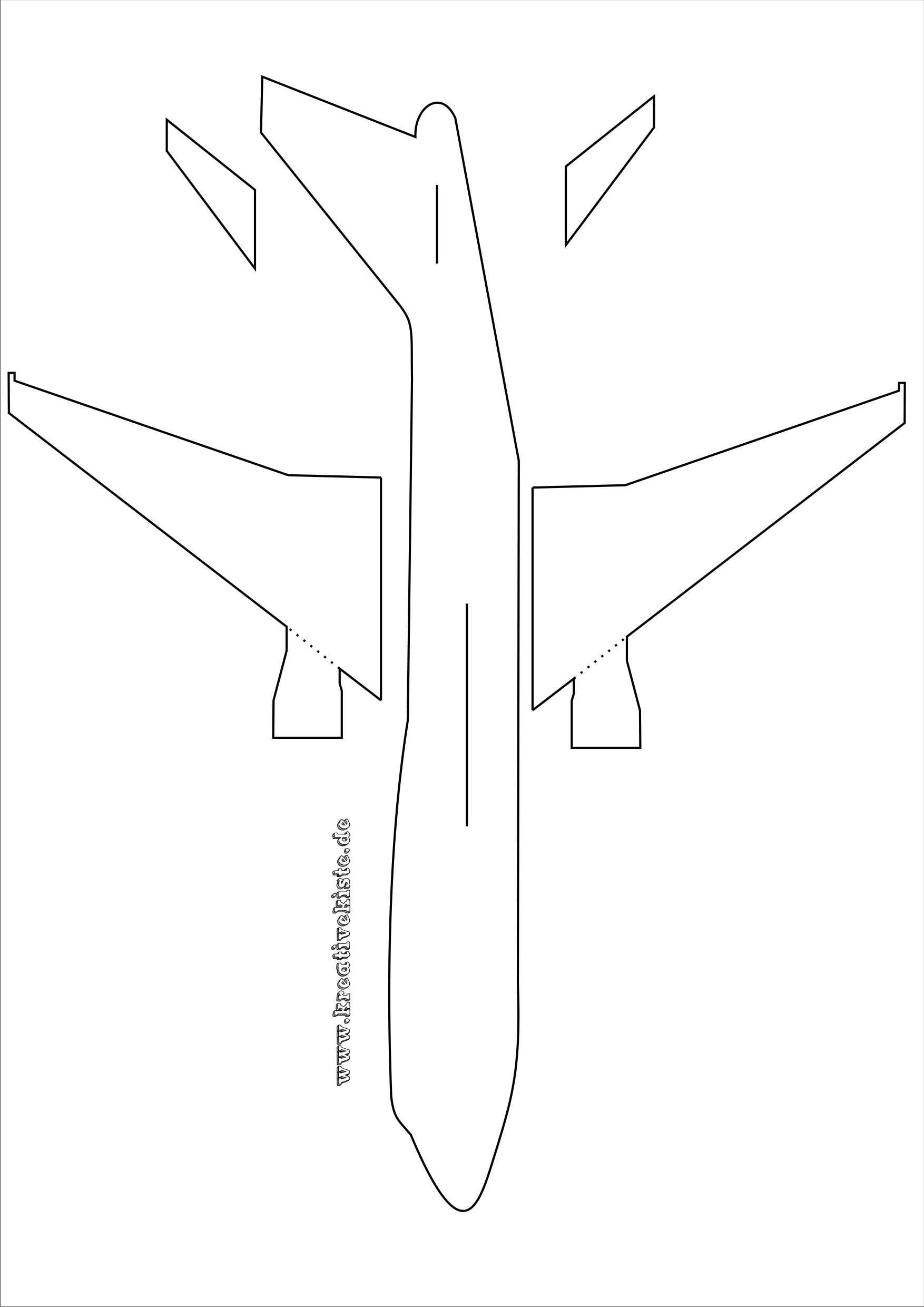 Laubsaege Flugzeug Vorlage A3 Bastelvorlagen Zum Ausdrucken Laubsagen Vorlagen Flugzeug Basteln