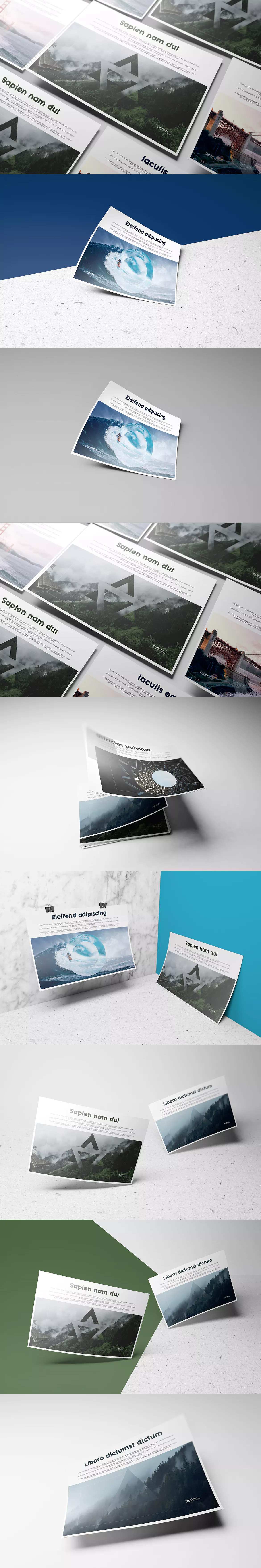 A4 A5 Horizontal Flyer Mockups By Wutip On Envato Elements Flyer Mockup Mockup Flyer