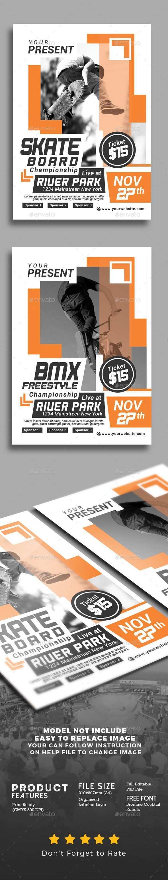 Extreme Sport Competition Flyer Photoshop Psd Action Sport Extreme Sports Download Https Graphicriver Net Item Extreme Flyer Vorlage Flyer Vorlagen
