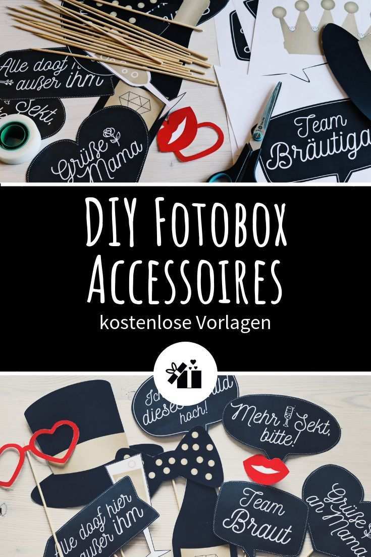 Diy Photo Box Accessories Free Templates For Download Hochzeit Accessories Box Diy Wedding On A Budget Wedding Planning Printables Diy Gifts For Him