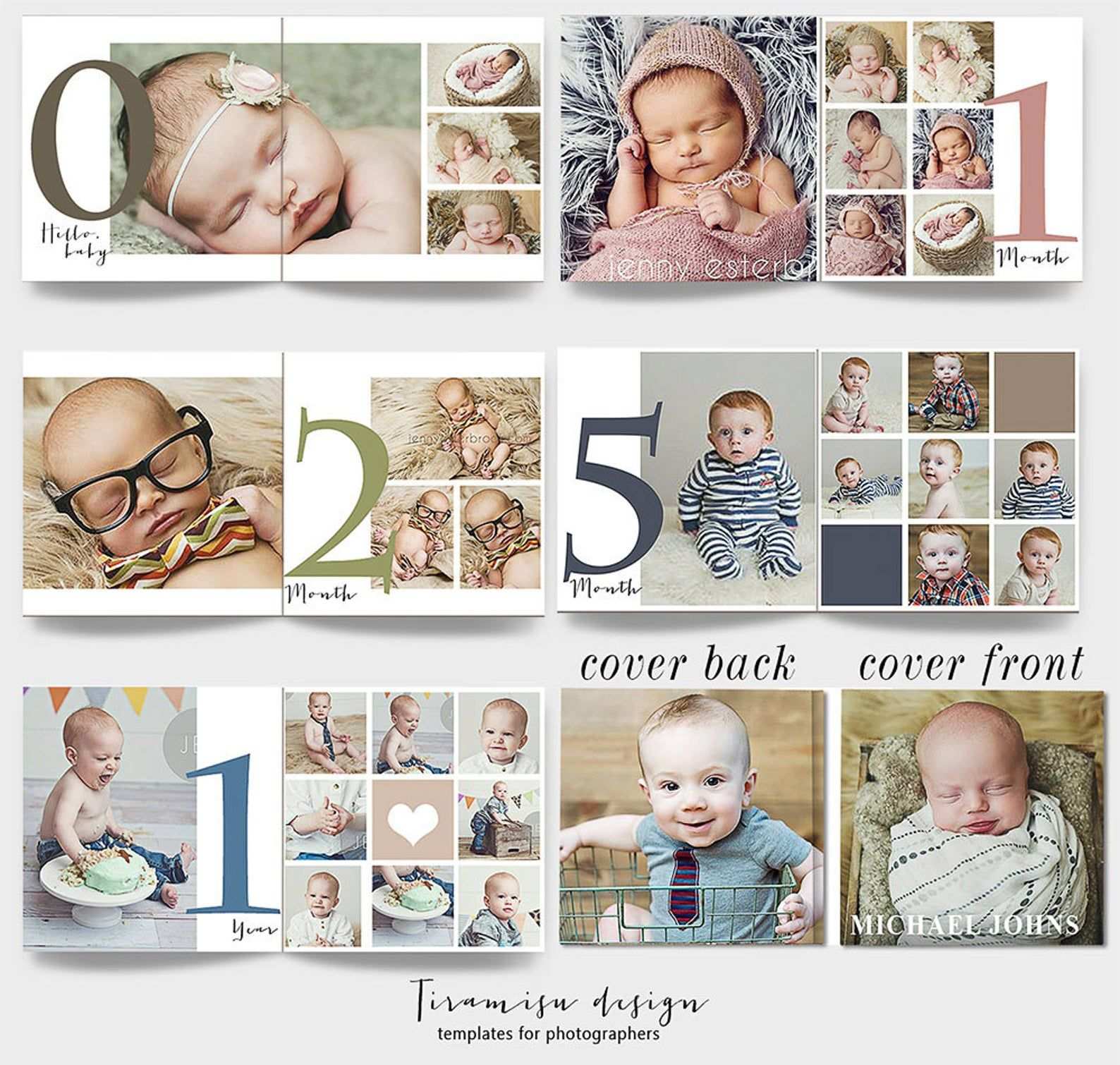 Baby Album Photoshop Templatebaby Photo Album Newborn Photo Etsy Baby Photo Books Baby Album Baby Photo Album