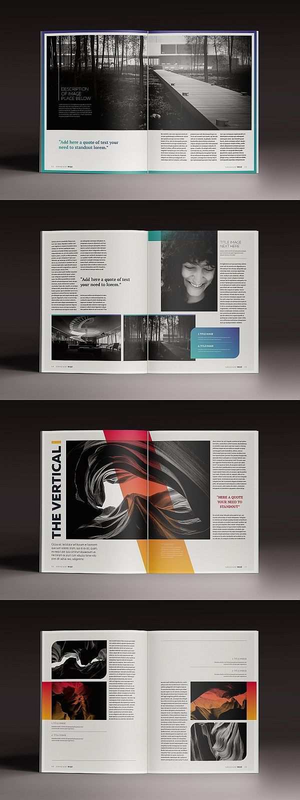 Gradient Magazine Indesign Template Gradient Indesign Magazine Template Booklet Design Layout Magazine Layout Inspiration Booklet Design