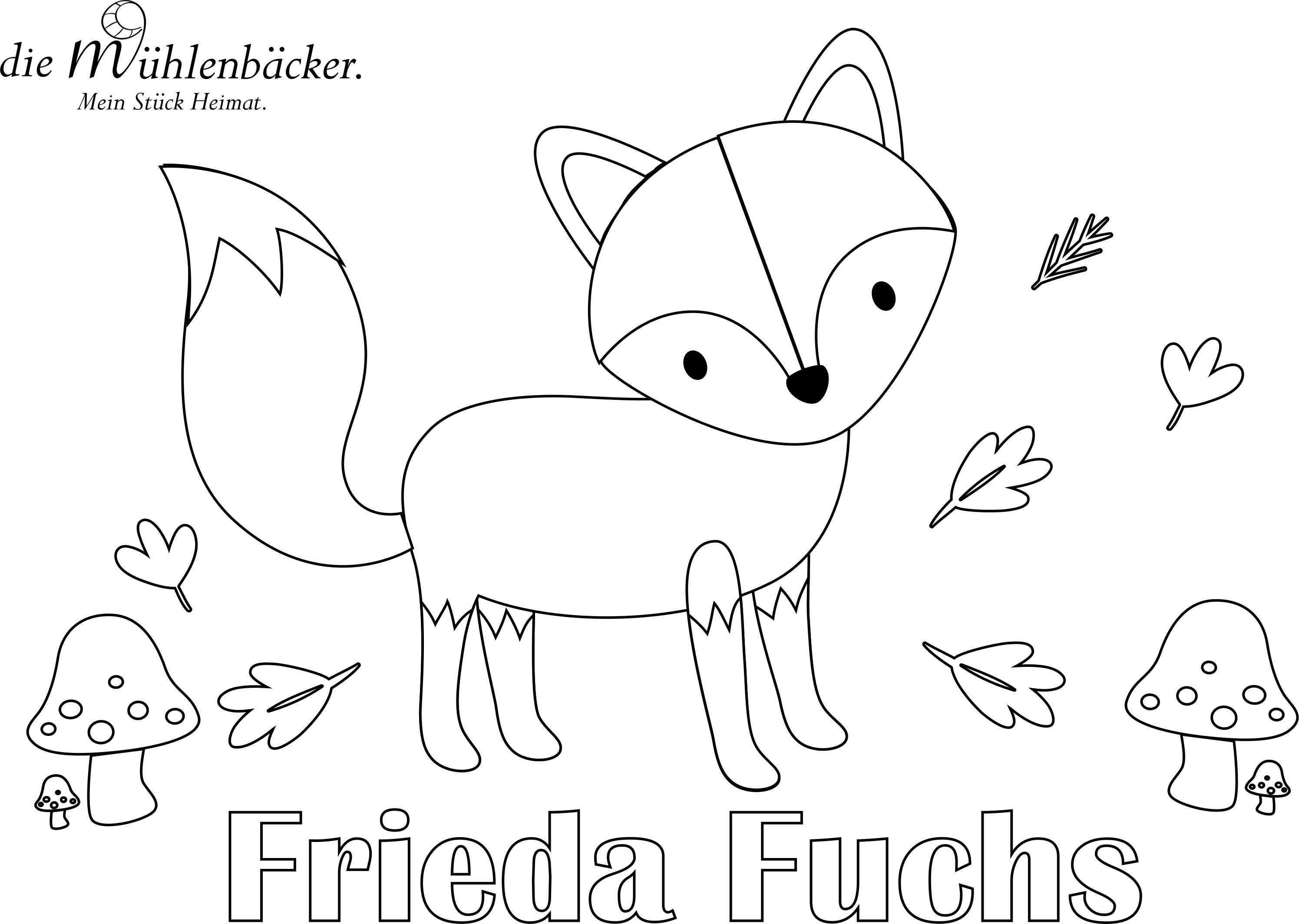 Frieda Fuchs Ausmalbild Malvorlagen Ausmalbild Fuchs