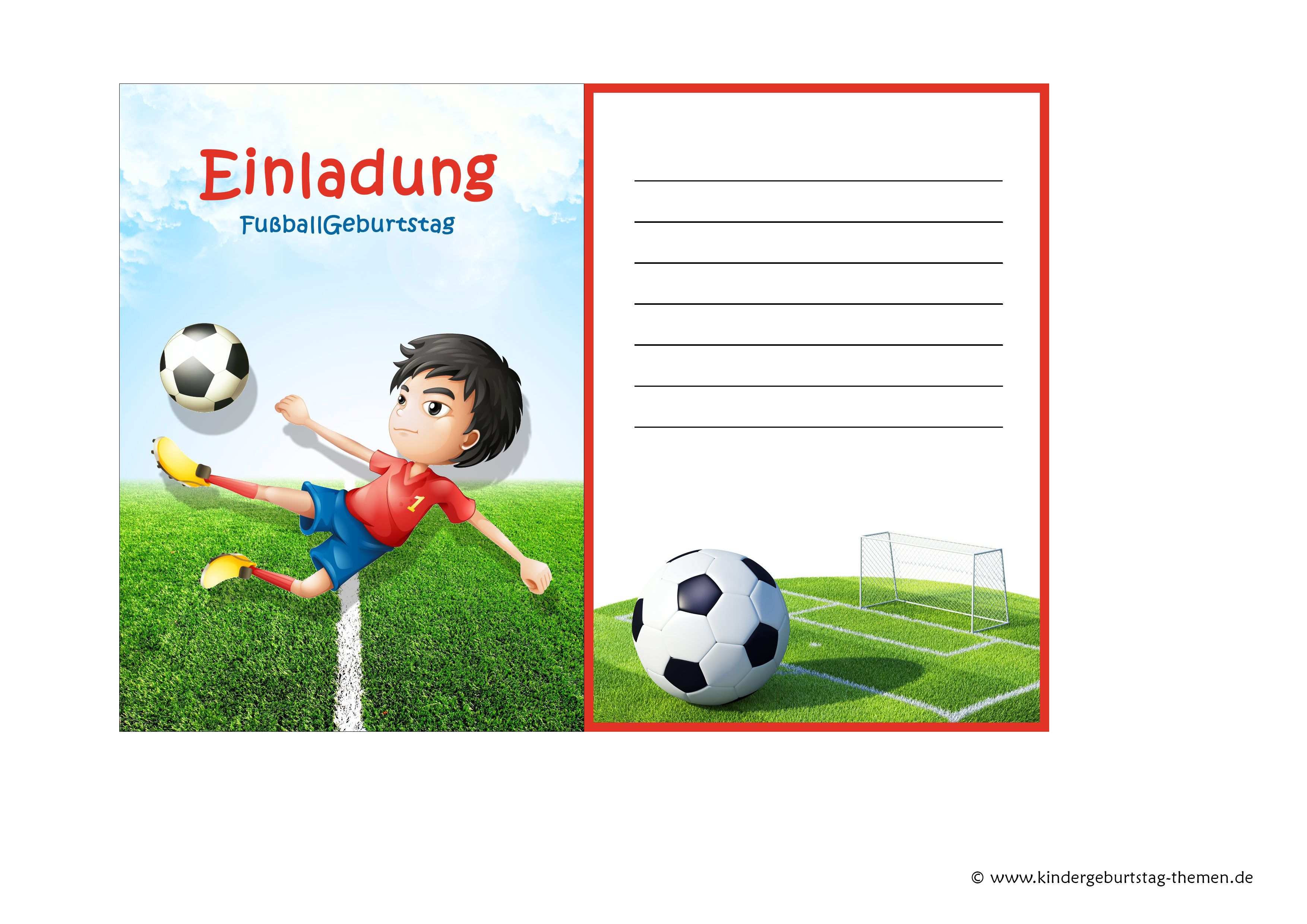 Fussball Einladung Kostenlose Vorlagen Zum Ausdrucken Einladungskarten Kindergeburtstag Geburtstagseinladungen Kindergeburtstag Einladung Kindergeburtstag
