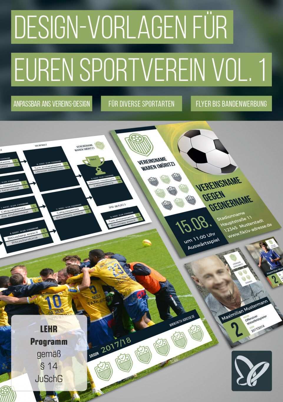 Designs Fur Sportvereine Turnierplan Erstellen Sammelkarten Sportverein Mannschaftsfotos Verein