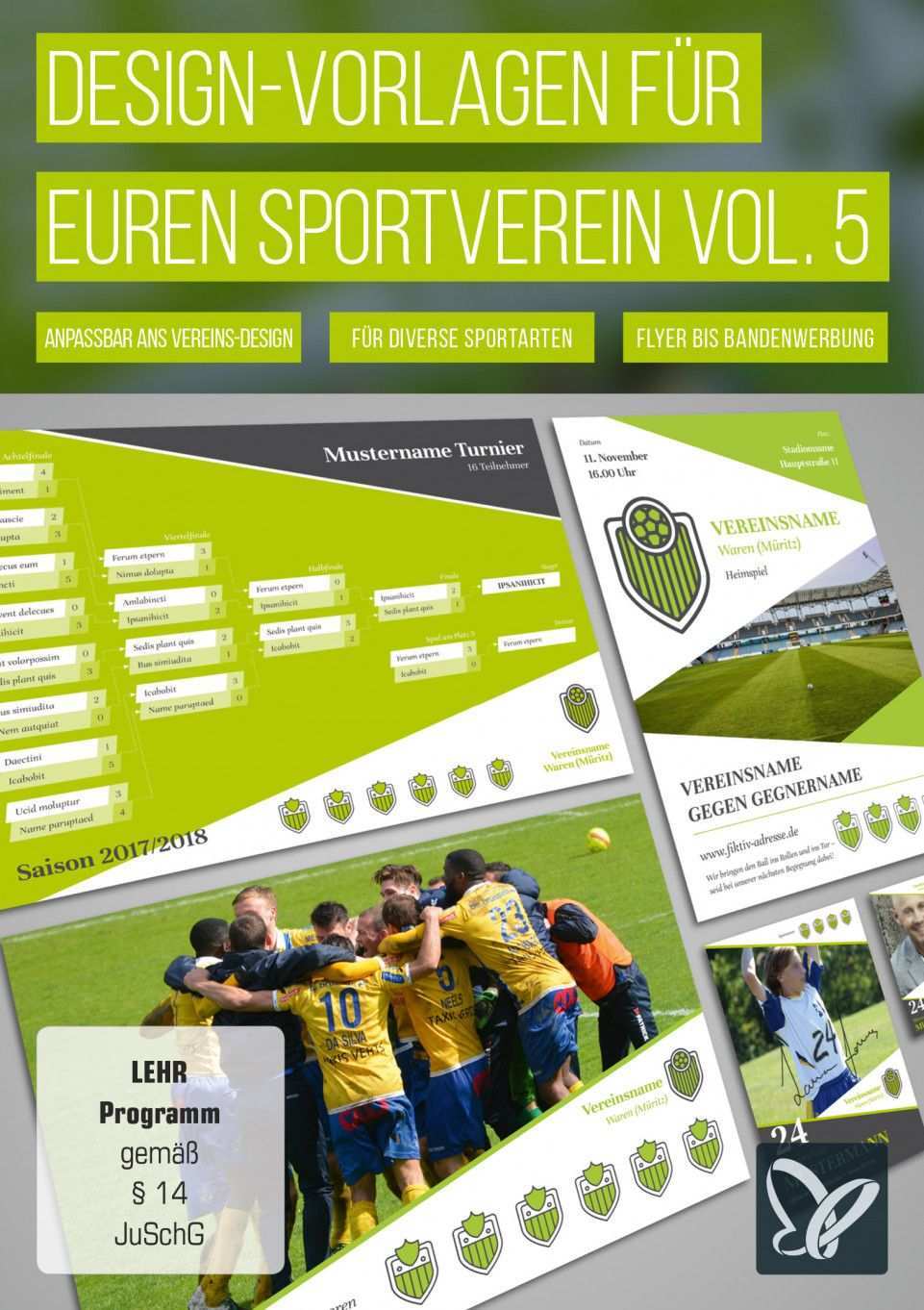 Design Vorlagen Fur Sportvereine Spendenscheck Werbebanner Co Sportverein Verein Vorlagen