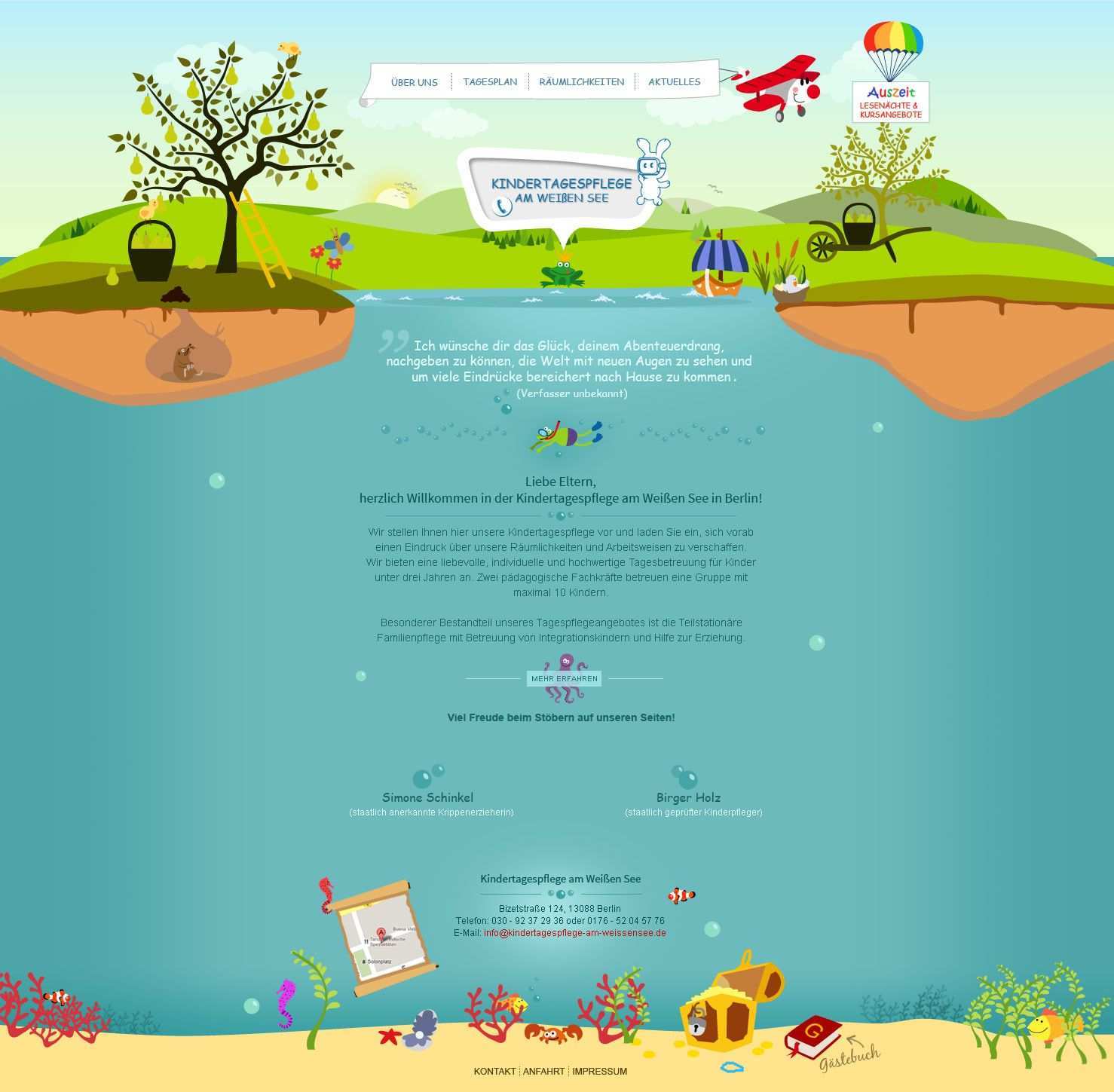 Child Care Web Design Webdesign Freude