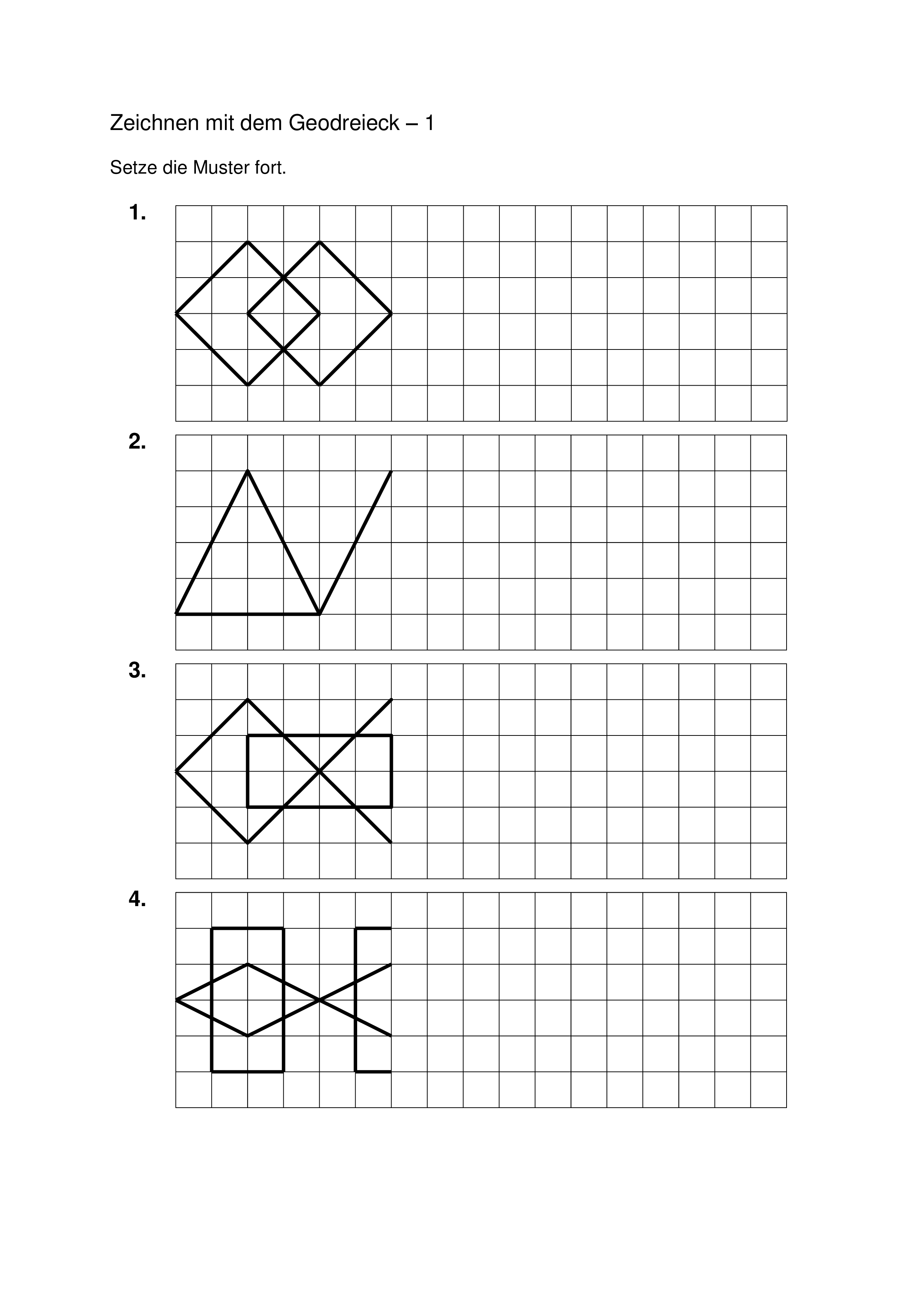 Geometrie Klasse 3 4 5 Fortsetzen Und Ubertragen Von Mustern Geometrie Mathematikunterricht Bruchrechnen