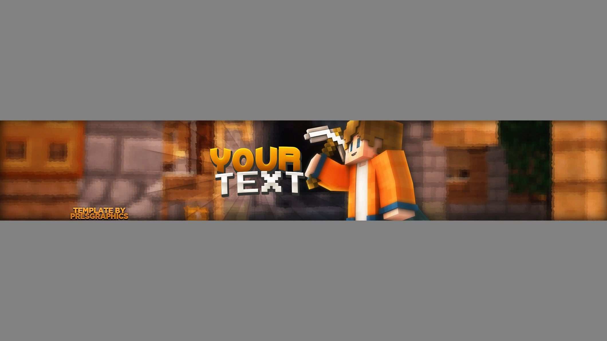 Presgraphics Minecraft Youtube Banner Template Photoshop For Free Seyahat