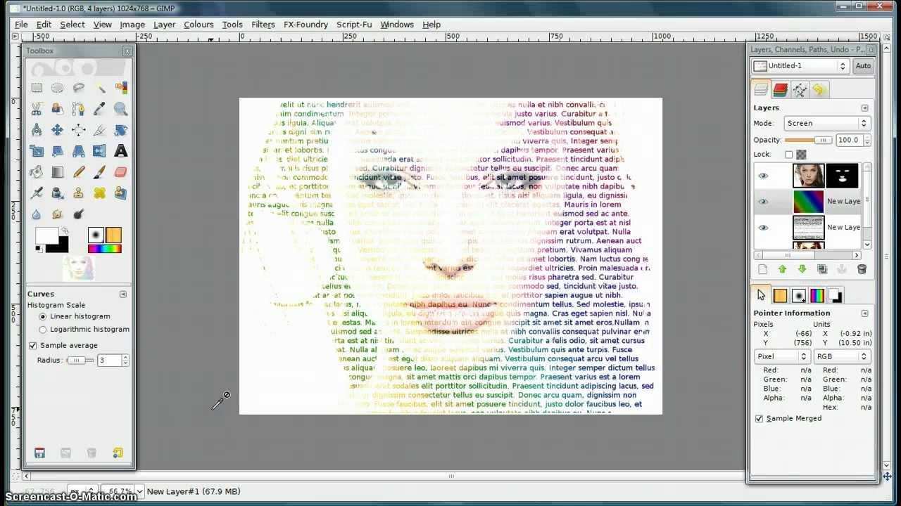 Gimp Tutorial Make An Image From Letters Gimp Tutorial Gimp Photo Editing Photoshop Tutorial