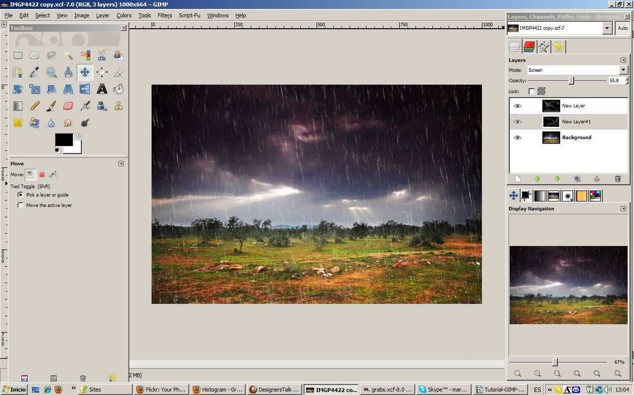 Learn How To Add Fake Rain To A Photo In Gimp Gimp Tutorial Photoshop Elements Tutorials Gimp