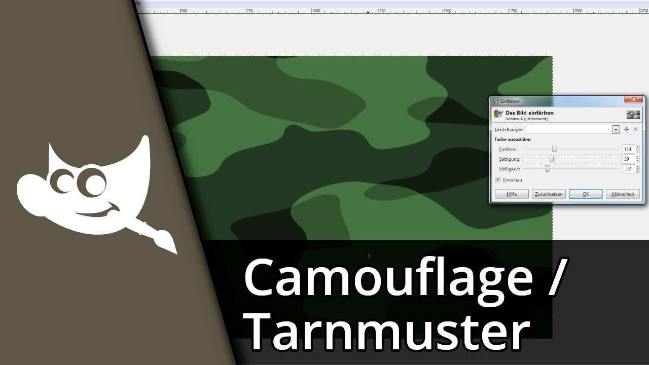 Gimp Camouflage Erstellen Tarnmuster Tutorial Deutsch Hd Youtube