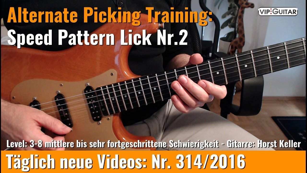 Alternate Picking Training Speed Pattern Lick Nr 2 Gitarre Spielen Lernen Gitarre Lernen Gitarre Spielen