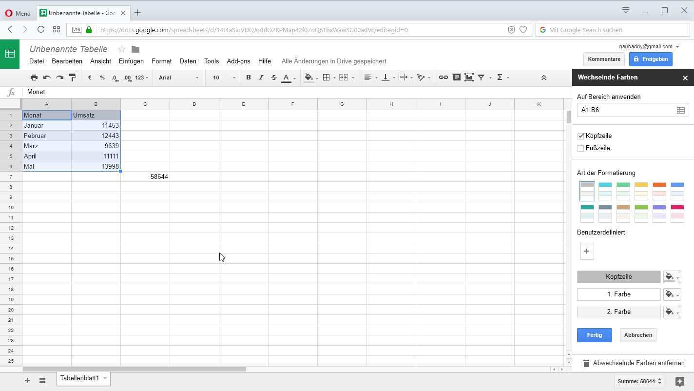 Google Tabellen Tipps Fur Das Kostenlose Online Excel Von Google