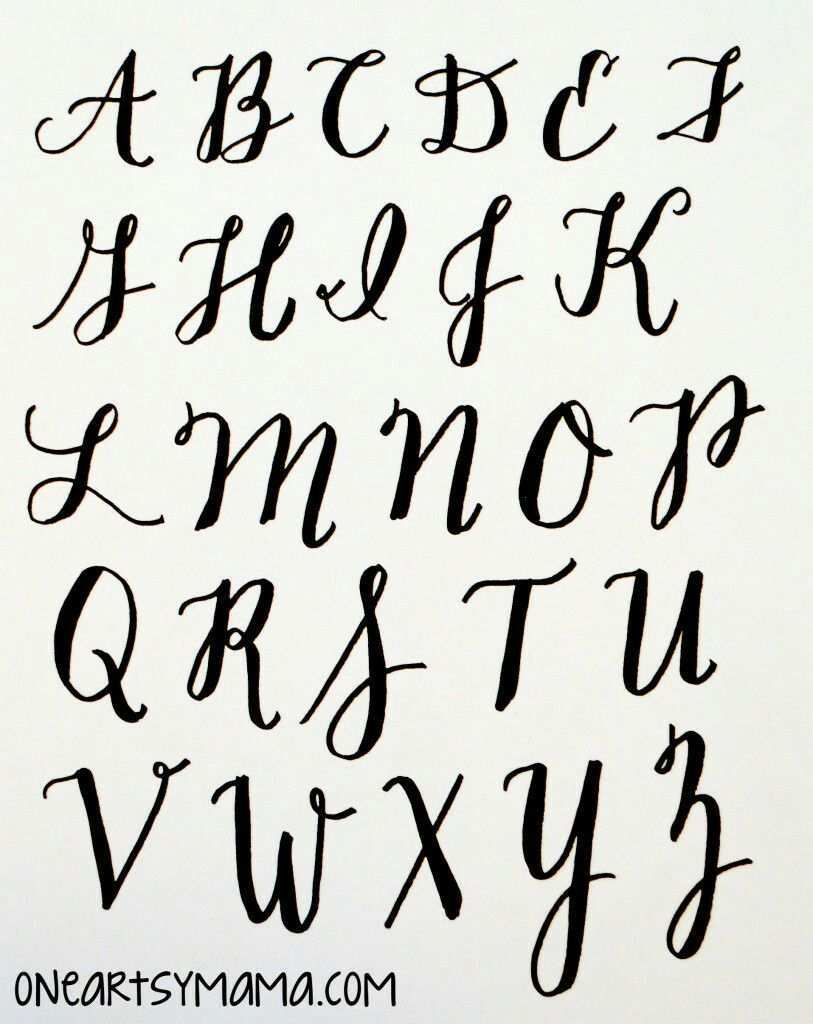 Alphabet Grossbuchstaben Handlettering Lettering Buchstaben Schriftarten