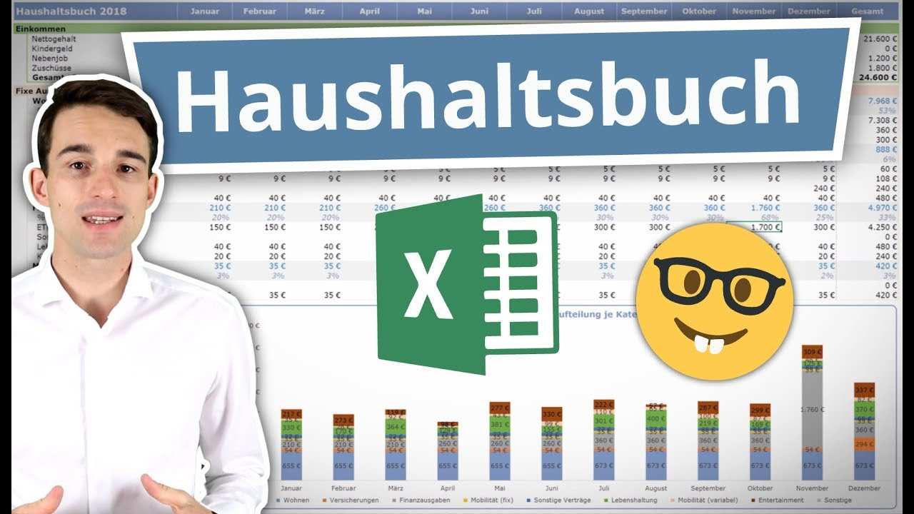 Excel Haushaltsbuch Erstellen Fuhren Anleitung Inkl Vorlage Youtube