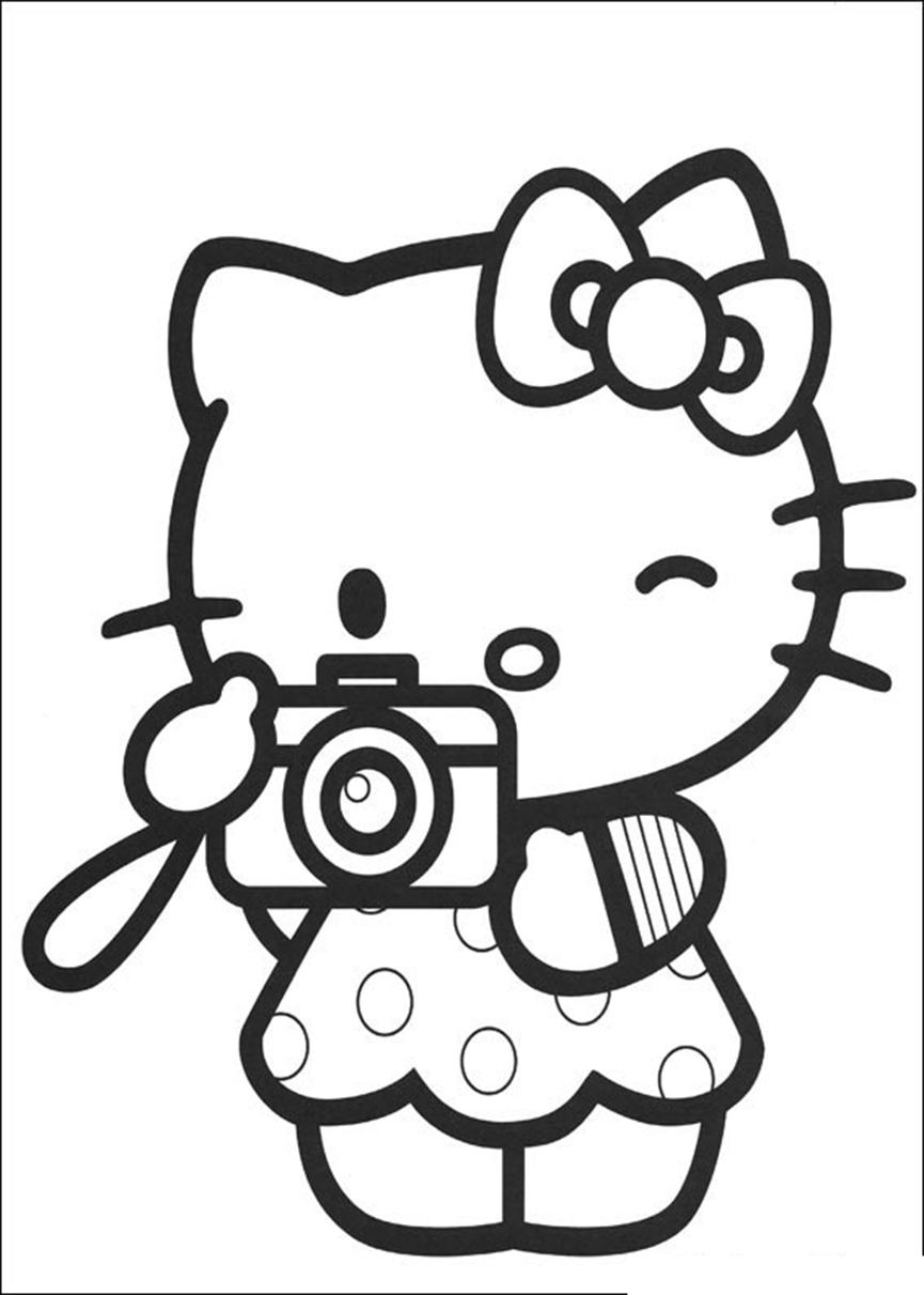 Pin Auf Hello Kitty Ausmalbilder