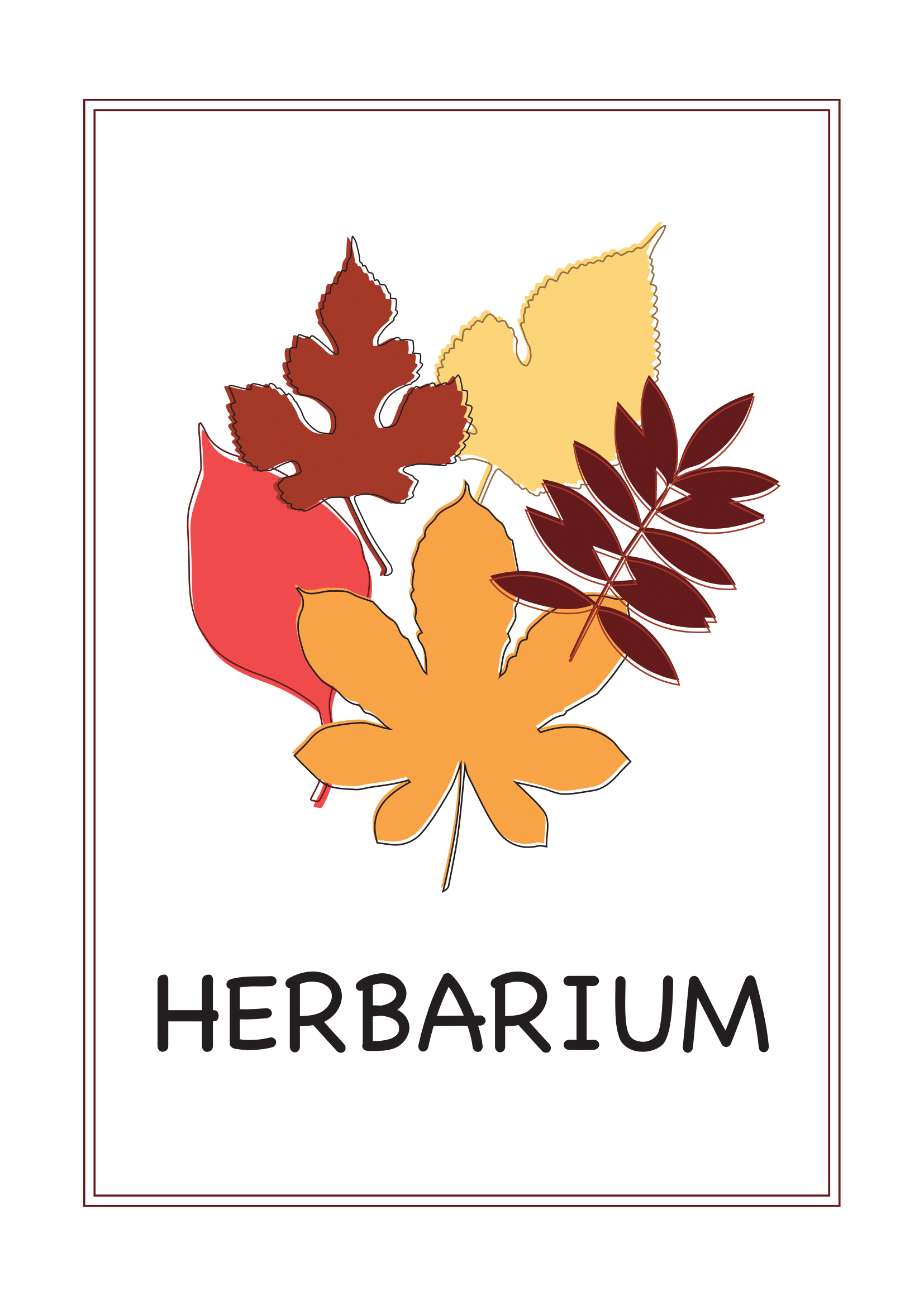 Deckblatt Herbarium 4 Deckblatt Herbarium Vorlage Deckblatt Schule