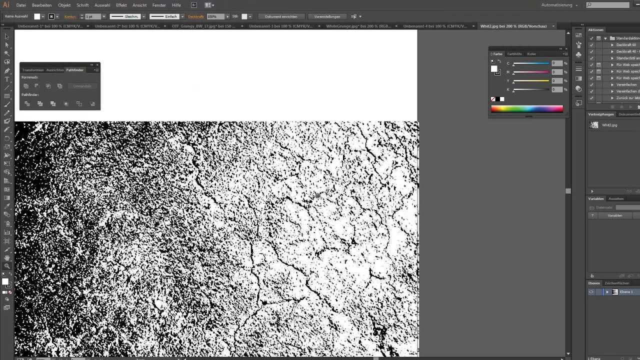 Tutorial Grunge Muster Pattern In Illustrator Vektor Erstellen Youtube
