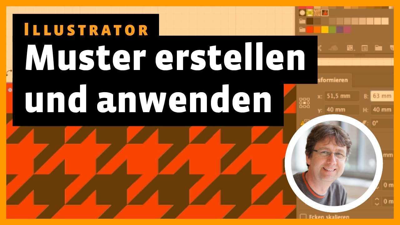 Illustrator Muster Erstellen Und Anwenden Am Beispiel Hahnentritt Youtube