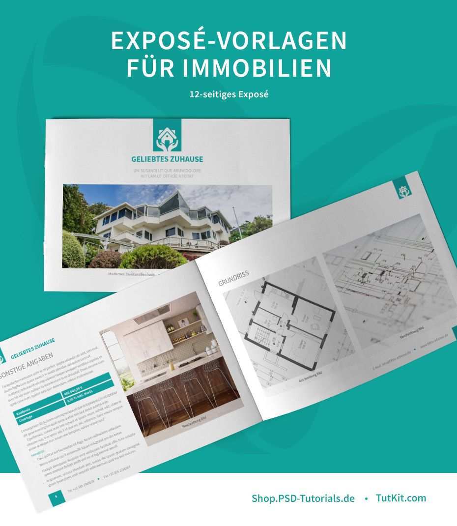 Expose Vorlagen Fur Immobilien Hauser Word Indesign Corel Powerpoint Immobilien Expose Immobilien Vorlagen