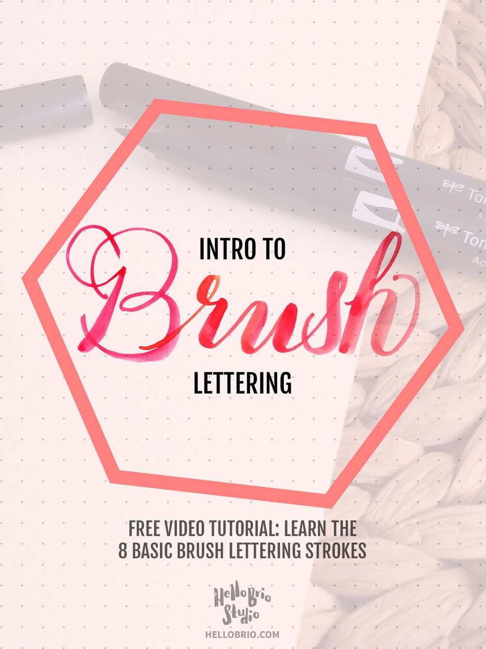 Intro To Brush Lettering Basic Strokes Lettering Lettering Tutorial Brush Lettering
