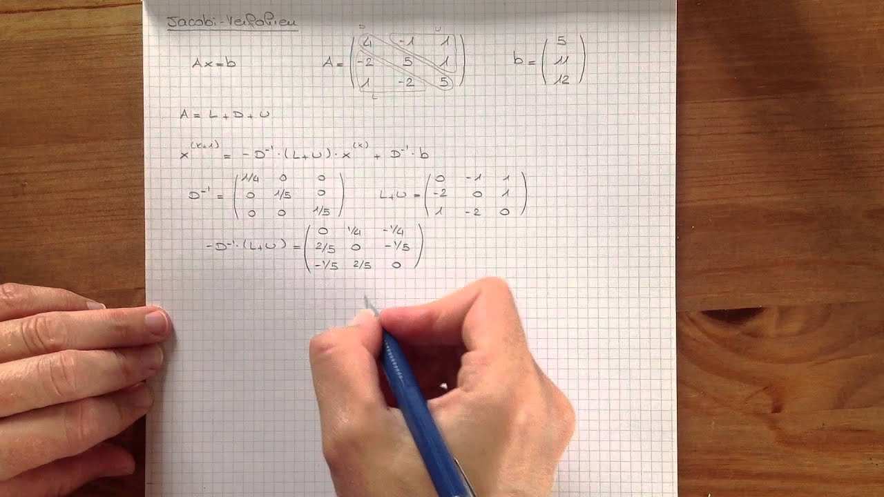 Numerik Lineare Gleichungssysteme Jacobi Verfahren Youtube