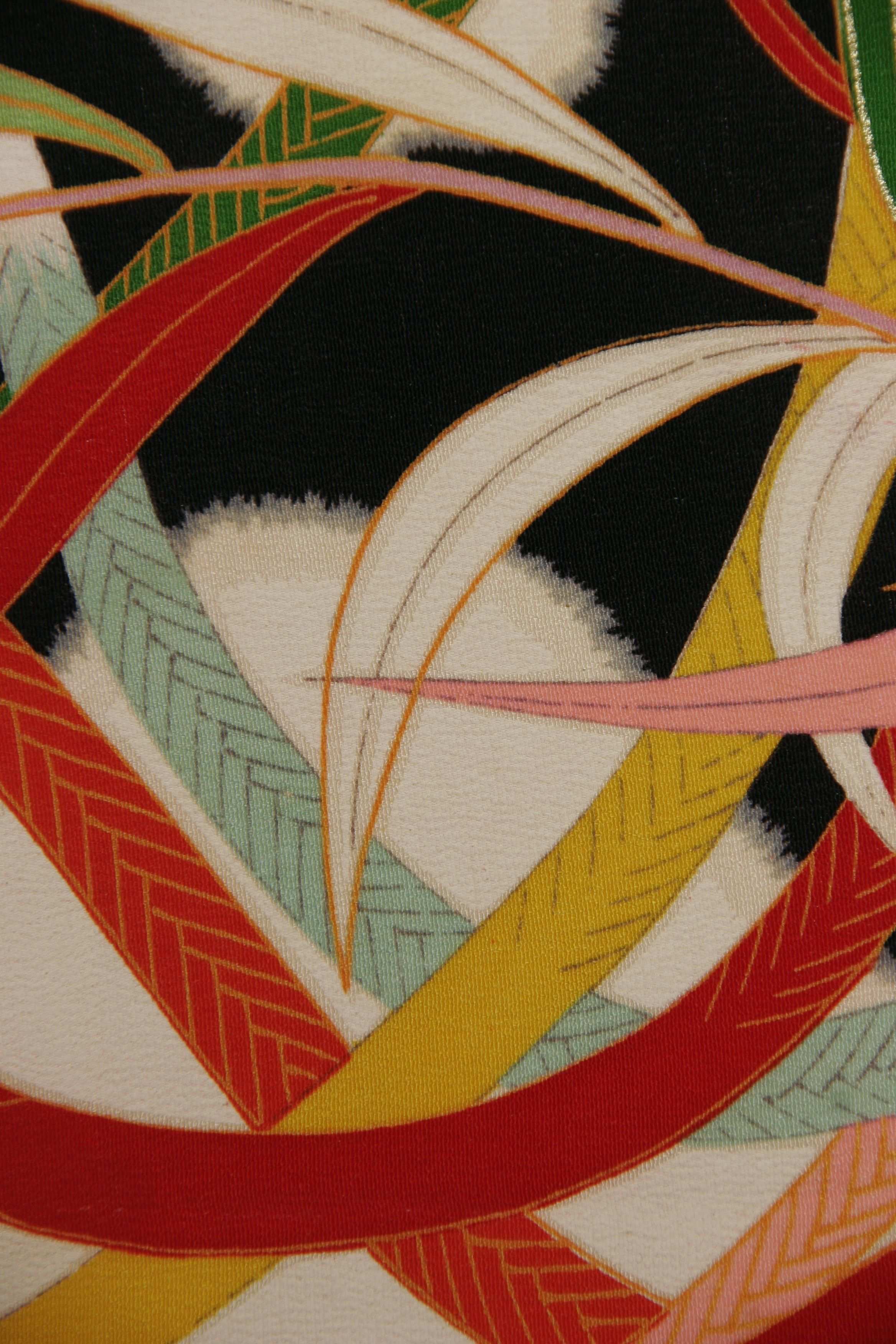 Detail Of A Silk Girl S Kimono Collection Carolina Breuer Butterfly Print Pattern Japanese Textiles Japanese Patterns
