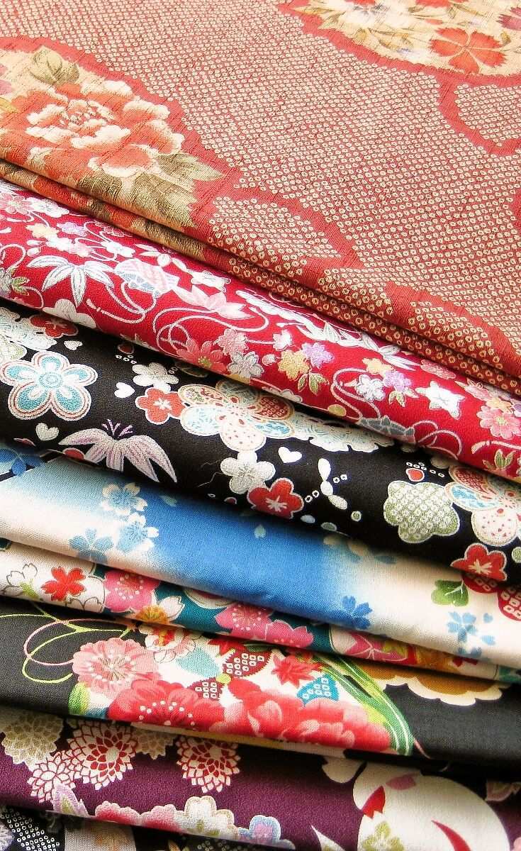 Stoffe In Traditionellem Japanischem Muster Muster Stoffe Stoffmuster Japandesign Pattern Japanische Stoffe Japanische Muster Stoffe