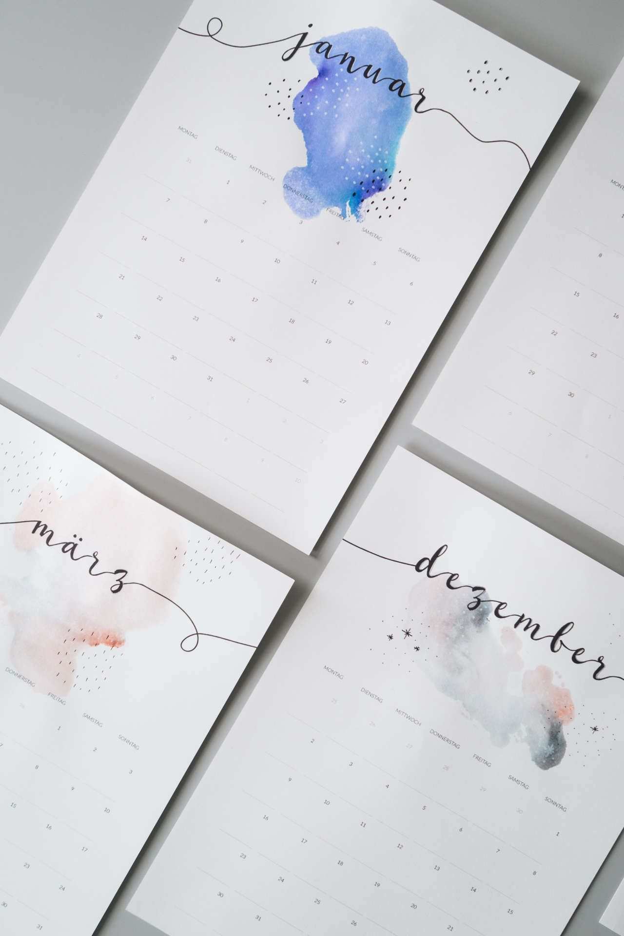 Freebie Minimalistischer Kalender 2019 Kalender Selber Basteln Kalender Gestalten Kostenlose Kalender
