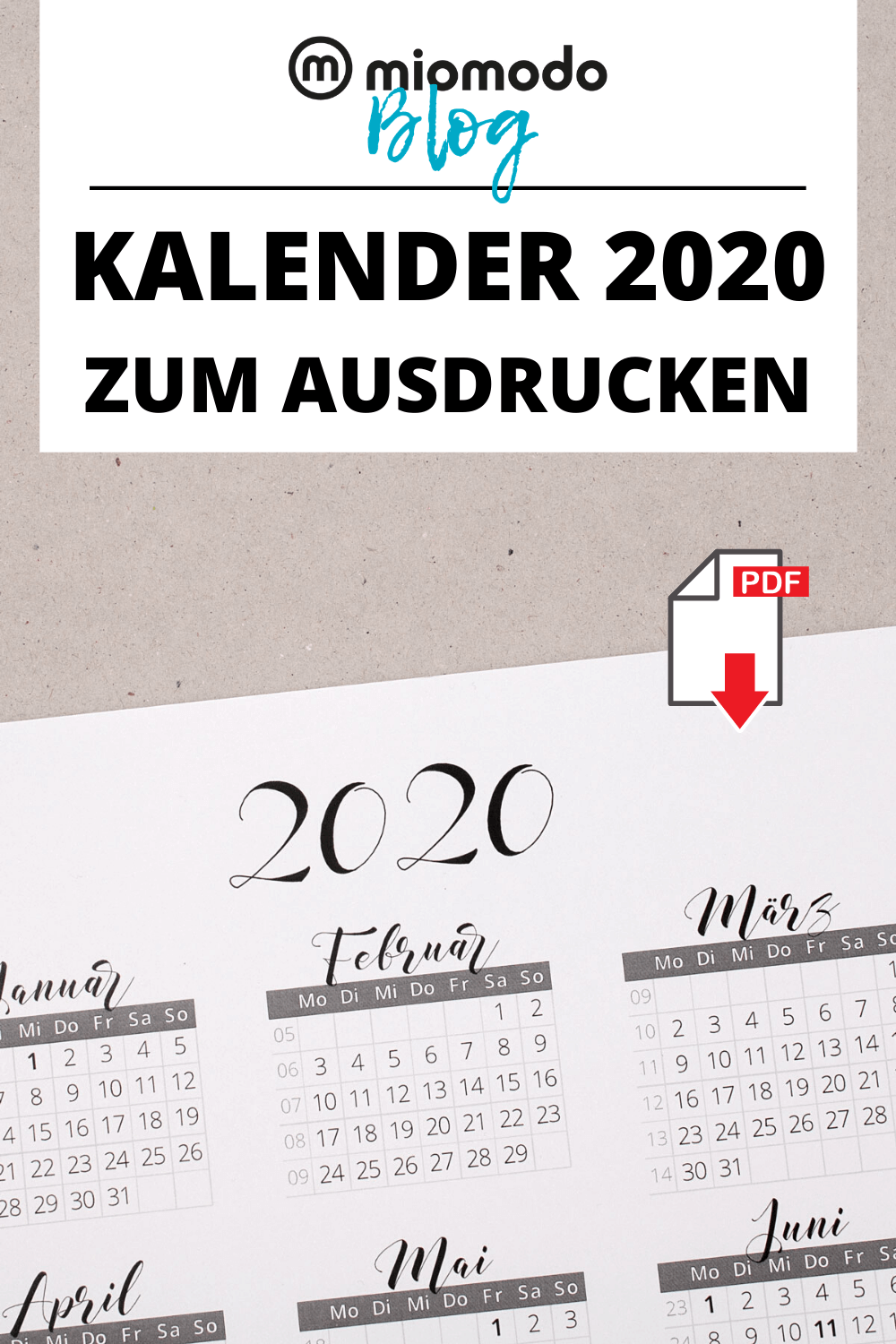 Kalender 2020 Zum Ausdrucken Miomodo Diy Blog Kalender Zum Ausdrucken Kalender Selber Basteln Buch Gestalten