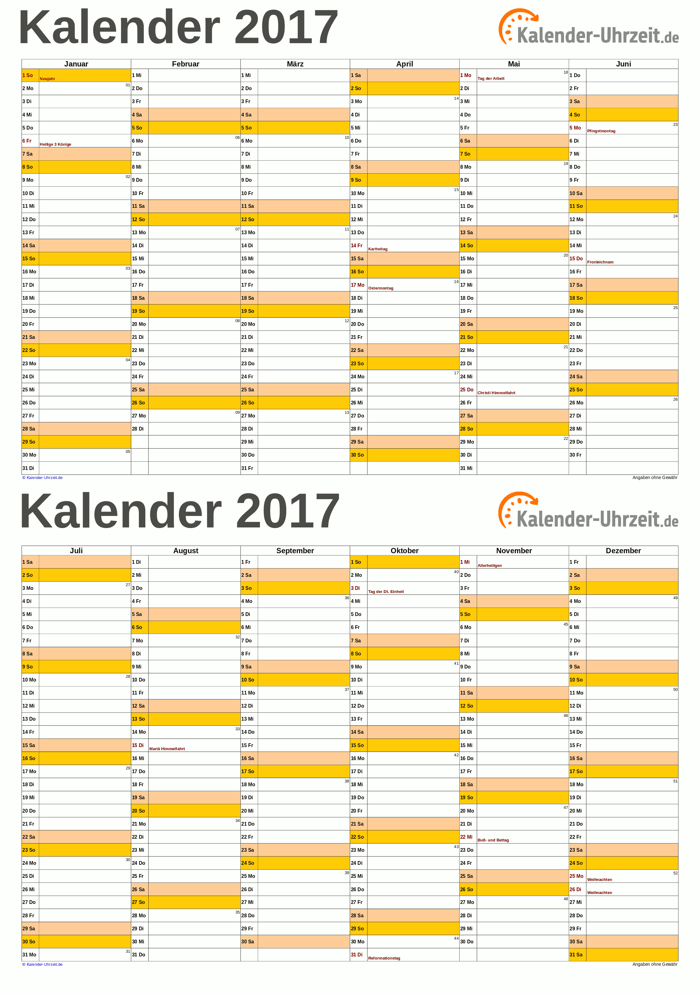Kalender 2017 A5 Pdf Vorlage Orange Kaluhr Weitere Kalender Vorlagen 2017 Http Www Kalender Uhrzeit De Kalender Zum Ausdrucken Kalender Kalender Vorlagen