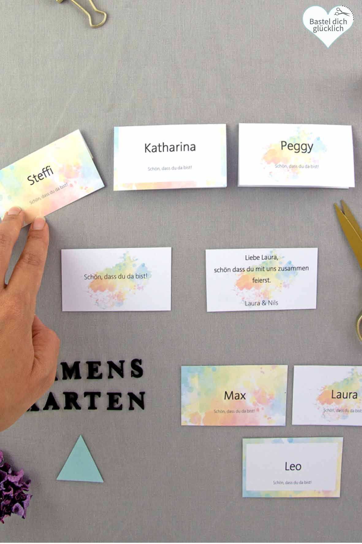 Farbenfreude 229 Word Vorlagen Zum Ausdrucken Namenskarten Etiketten Aufkleber Ausdrucken