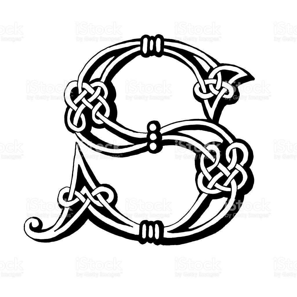 Hand Drawn Celtic Alphabet Letter S Keltische Buchstabe S Lizenzfreies Vektor Illustration Sie Sind An De In 2020 Buchstabe S Alphabet Buchstaben Buchstaben S Tattoo