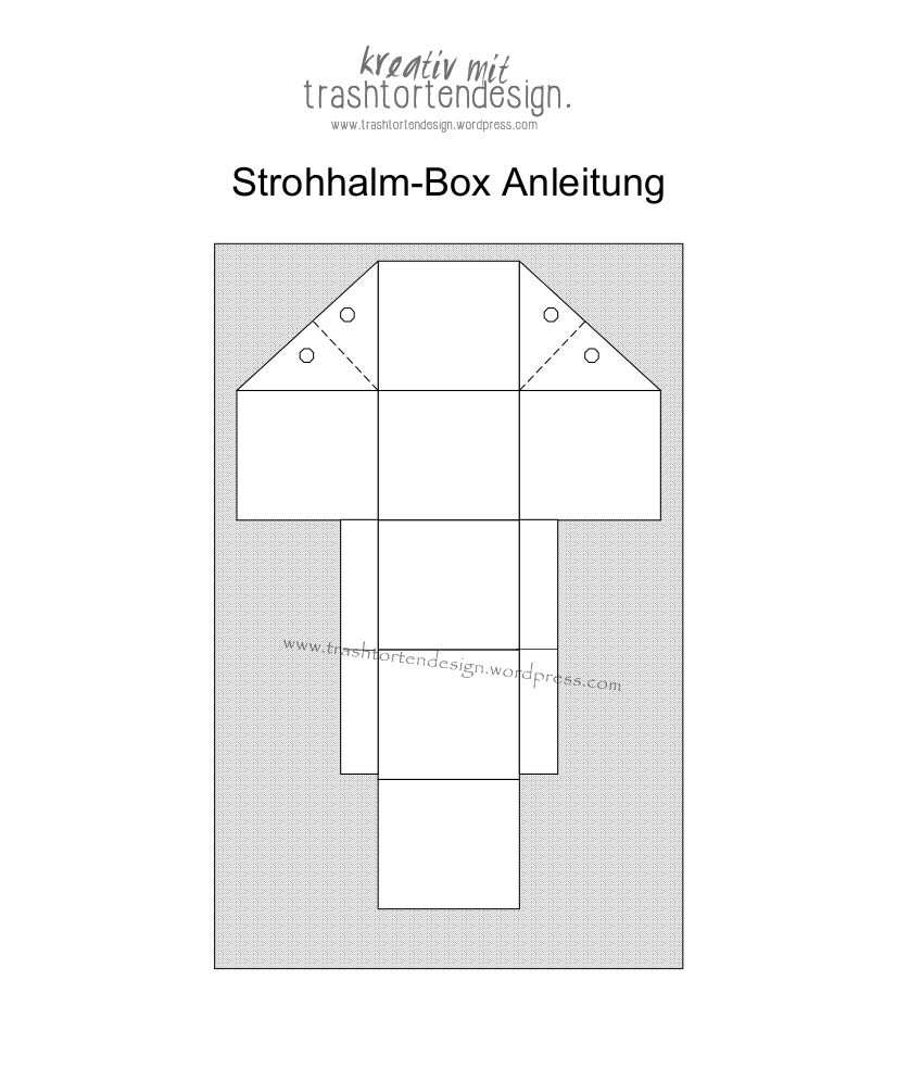 Https Trashtortendesign Files Wordpress Com 2016 03 2016 03 20 Strohhalmbox Box Anleitung 2 Jpg Box Basteln Anleitungen Box