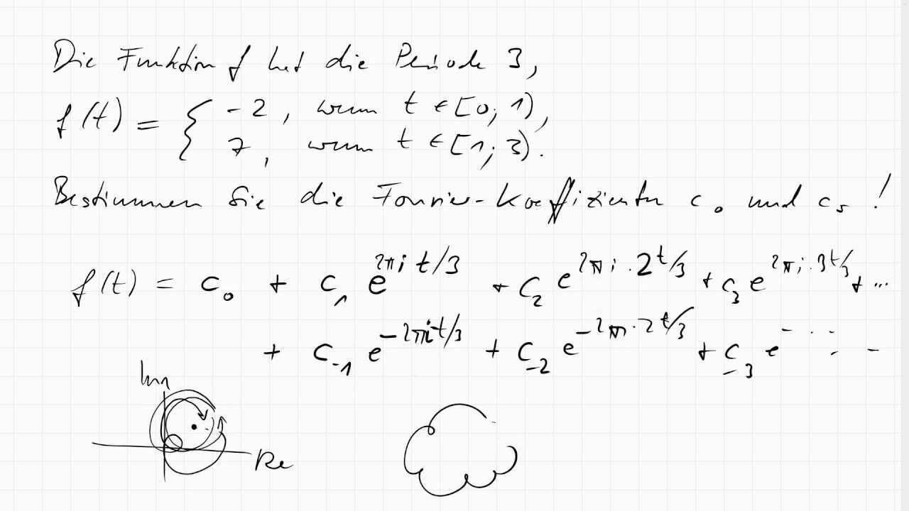 16f 1 Komplexe Fourier Koeffizienten Am Beispiel Einer Rechteckformigen Schwingung Youtube
