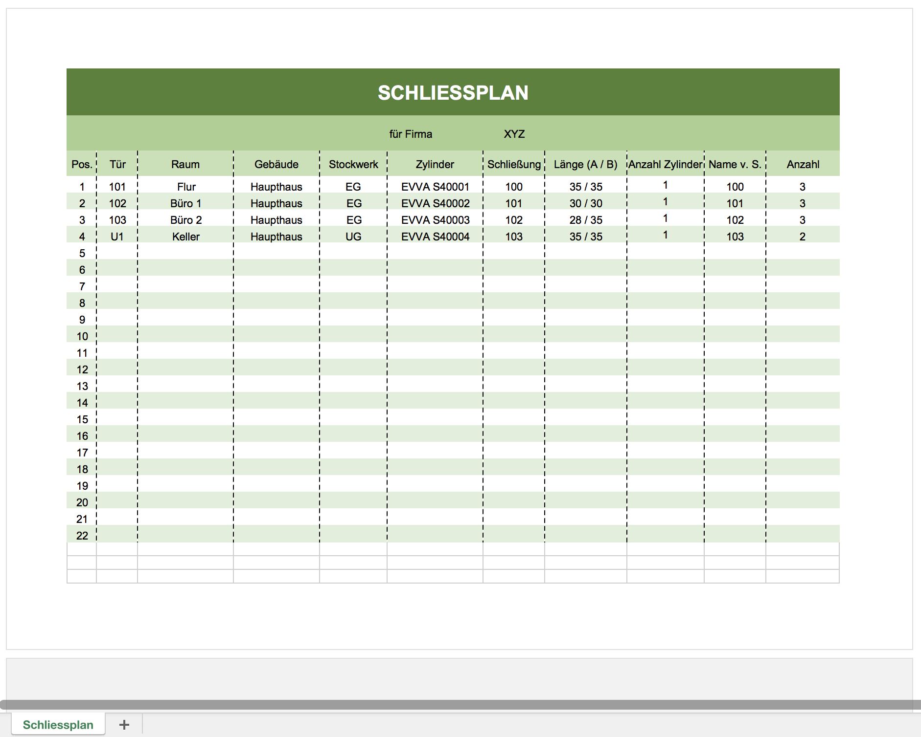 Excel Vorlagen Excel Standard