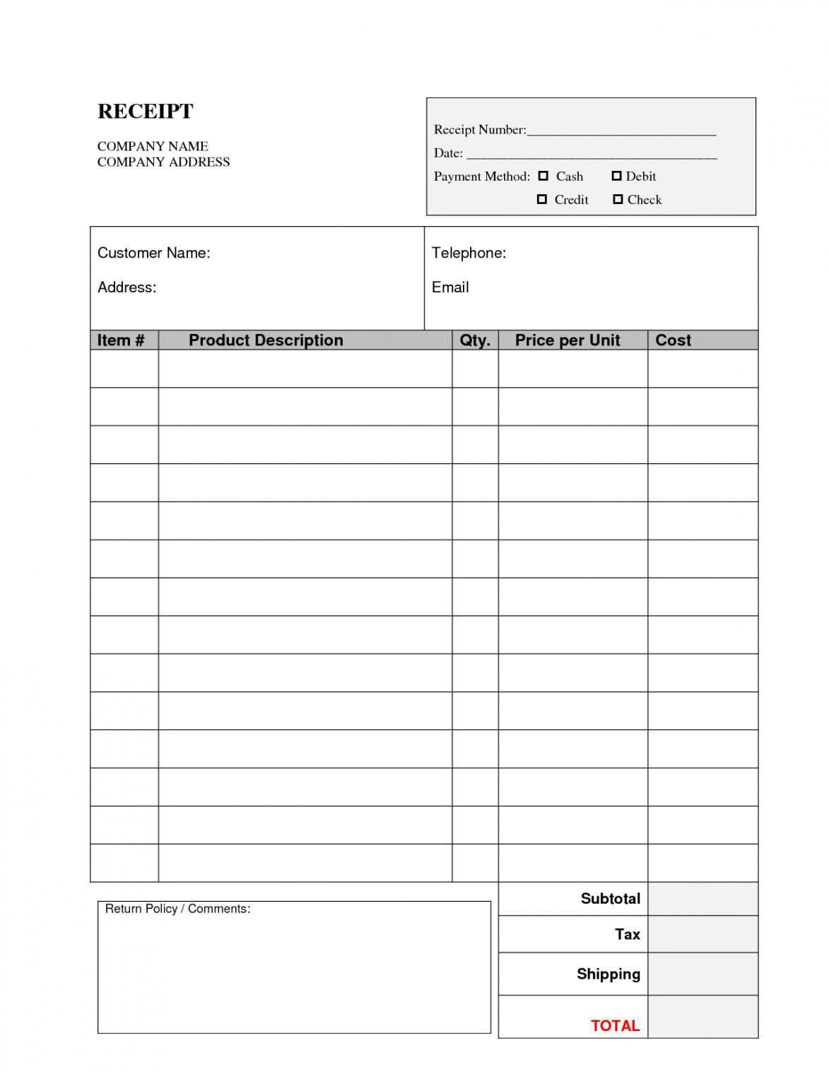 Explore Our Example Of Cash Receipt Invoice Template Printable Invoice Invoice Template Word Invoice Sample