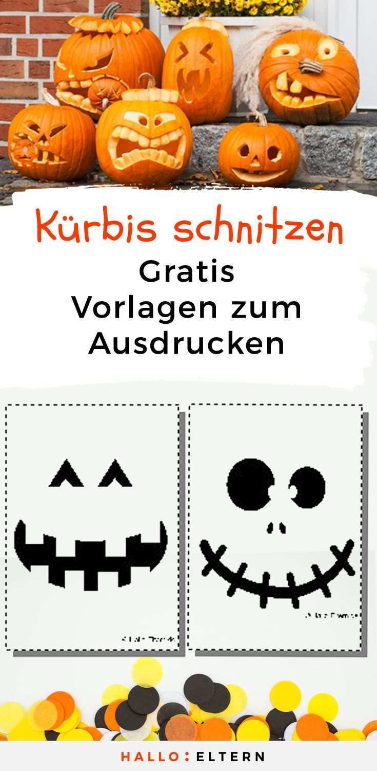 Tipps Und Gratis Vorlagen Zum Kurbis Schnitzen Kurbisse Schnitzen Halloween Deko Basteln Mit Kindern Halloween Kurbis Schnitzen