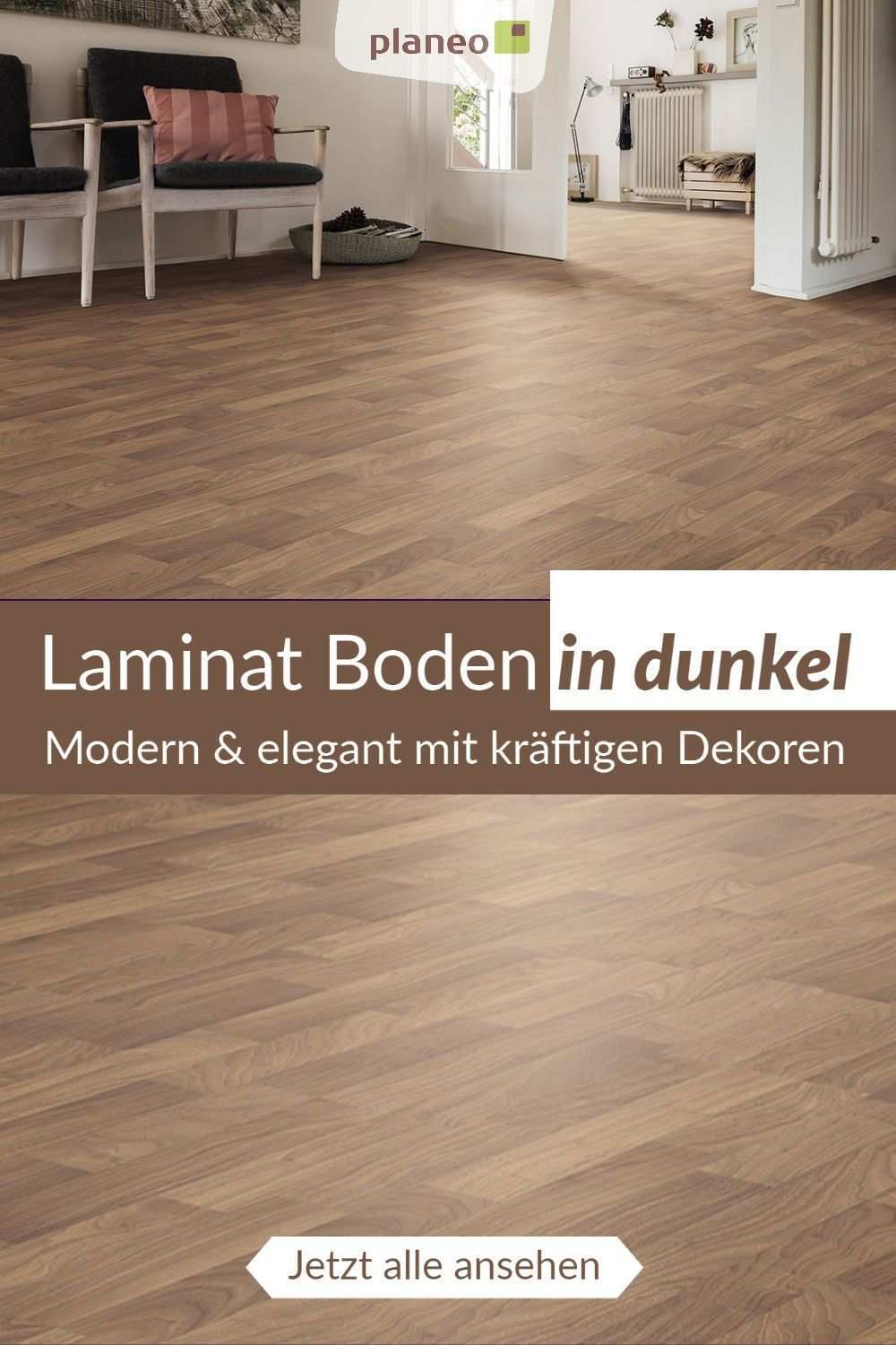 Laminat Boden In Dunkel Modern Elegant Mit Kraftigen Dekoren In 2020 Laminat Laminatboden Meister Laminat