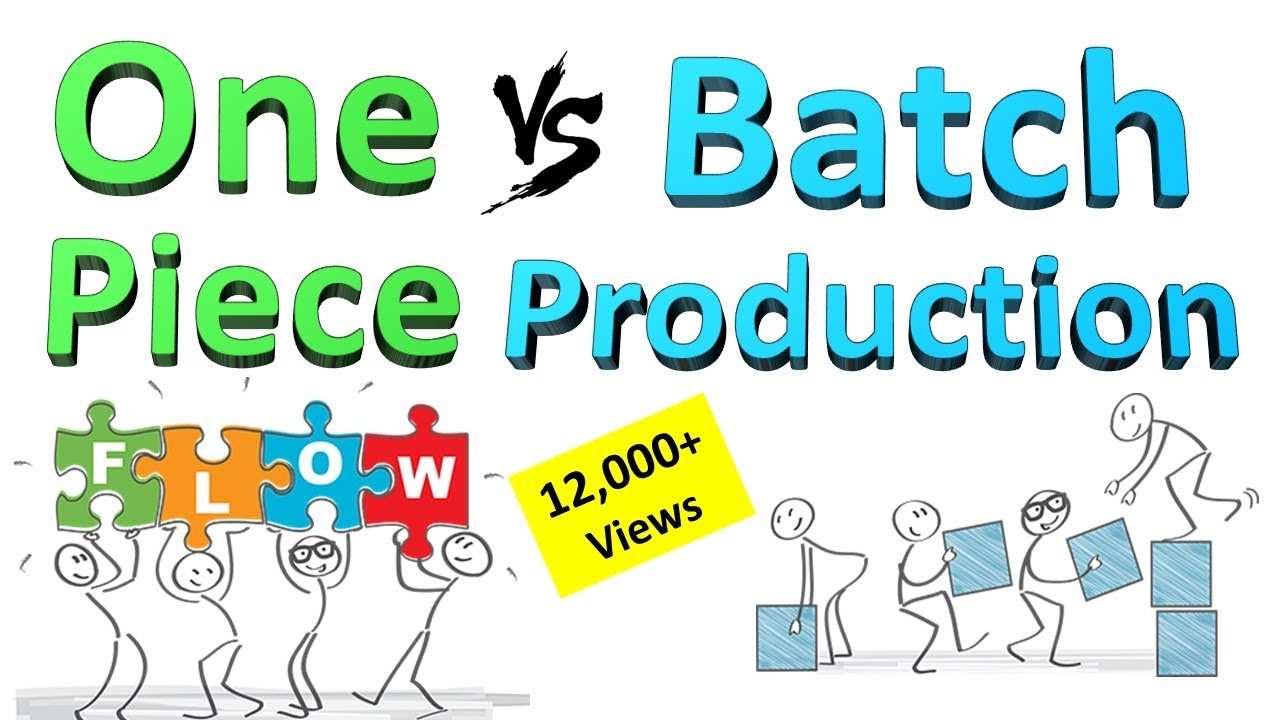 One Piece Flow Vs Batch One Piece Flow Vs Mass Production One Piece Flow Lean Manufacturing Youtube
