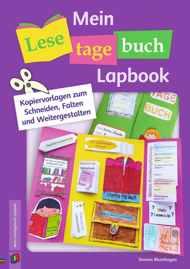 Mein Lesetagebuch Lapbook Lesetagebuch Buchvorstellung Grundschule Lapbook Ideen