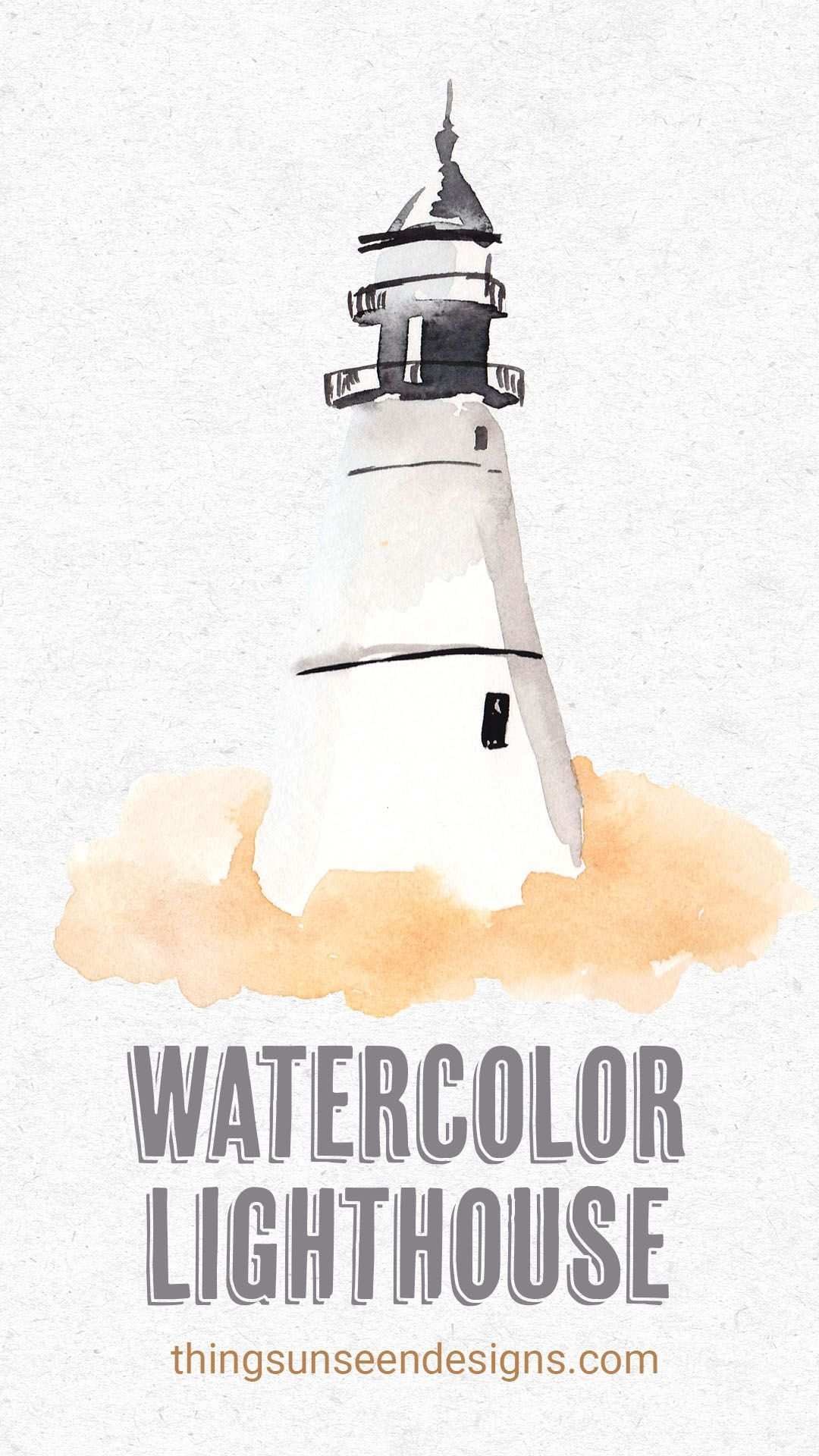 Learn How To Paint These Watercolor Lighthouses In A Loose Style In My Blog Post Youtube Video Also Available In 2020 Aquarell Malen Aquarell Ideen Aquarellmalerei